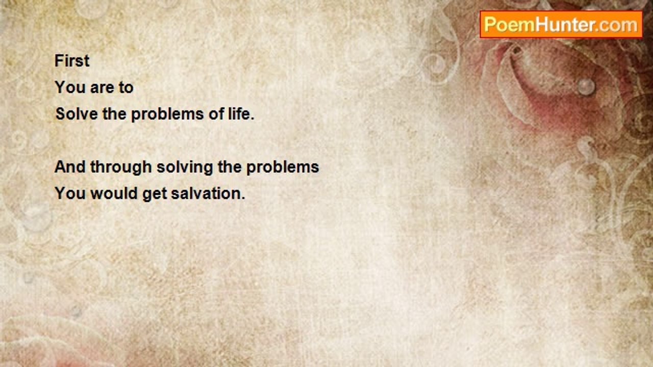 gajanan mishra - First Solve The Problem