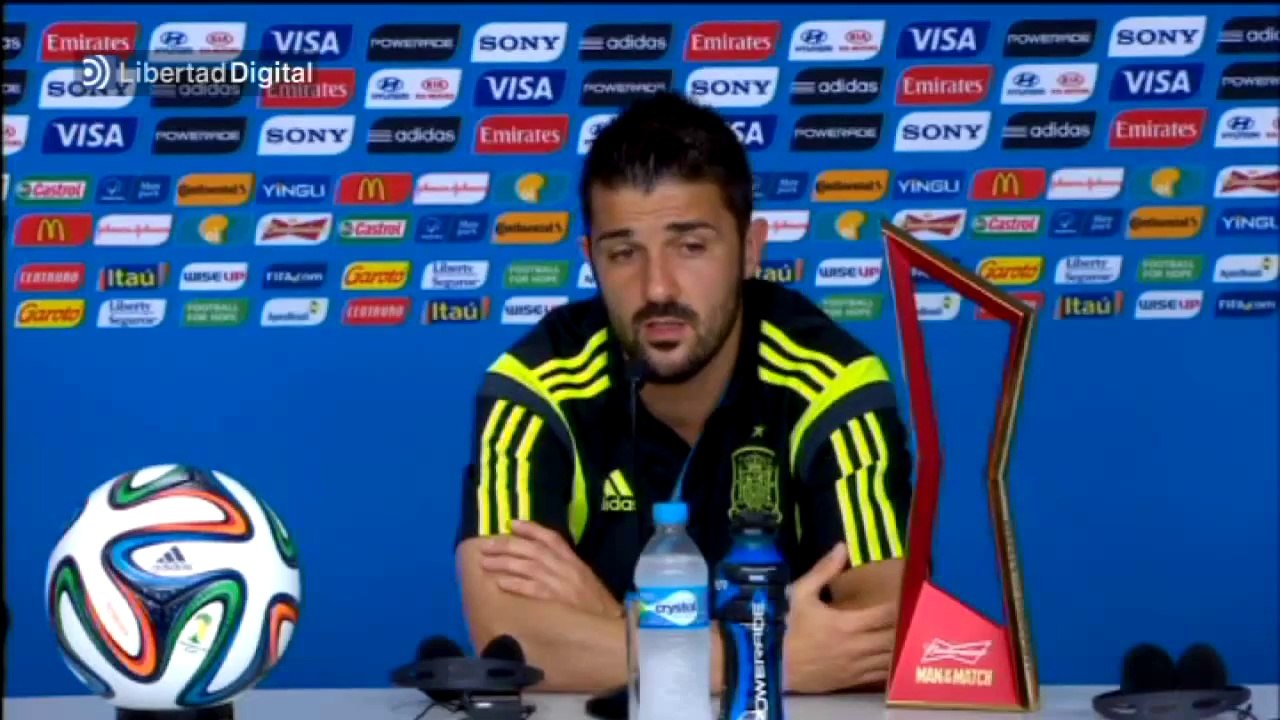 David Villa se despide de la selección española