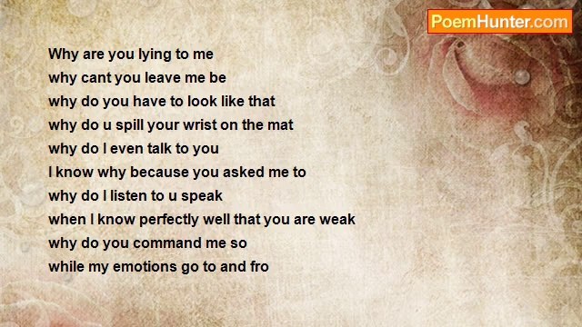 Everyone hates someone everyone hates me - Why(The Eternal Internal Struggle)