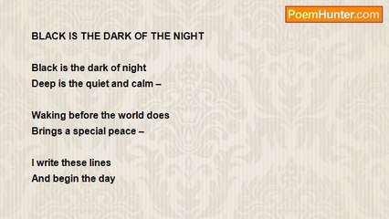 Shalom Freedman - Black Is The Dark Of Night