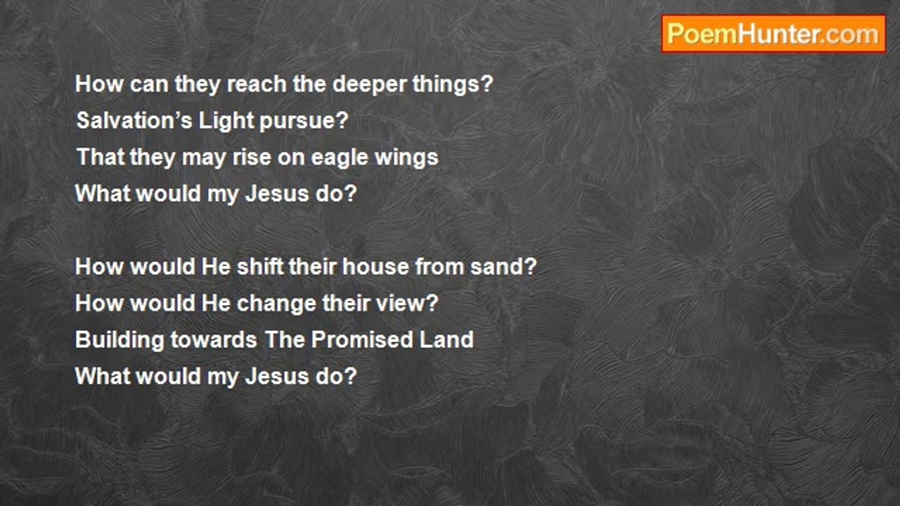 Michael P. Johnson - WHAT WOULD JESUS DO?