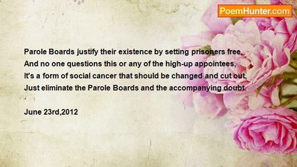 James Bredin - SHUT DOWN THE CANADIAN PAROLE BOARD