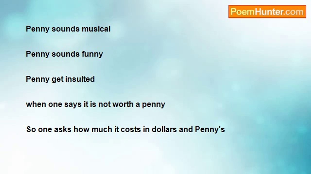 sherif monem - Poem Penny