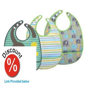 Cheap Deals JJ Cole Bib Set, Gray Safari Review