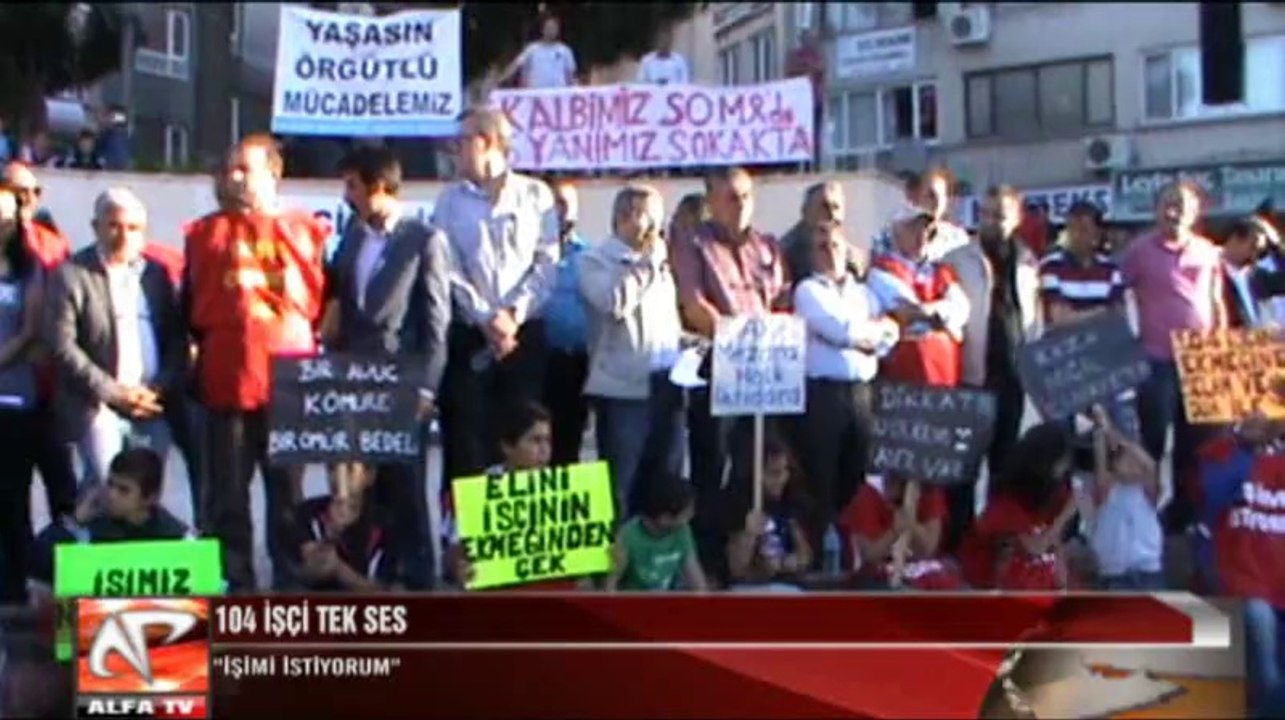 Aliağalı İşçilerden Serkan Acar Protestosu