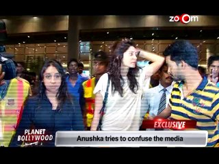 Anushka Sharma plays hide-n-seek with the media  Bollywood News