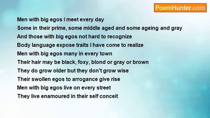 Francis Duggan - Big Egos