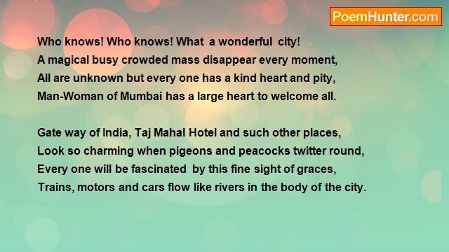 Mazid S Kazi , INDIA - A Mumbai City