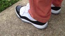 Jordan Shoes Free Shipping,Cheap Air Jordan 11 xi retro concord on feet