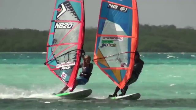 PWA Bonaire 2014 Kiri vs Amado Second Single Elimination - Windsurf