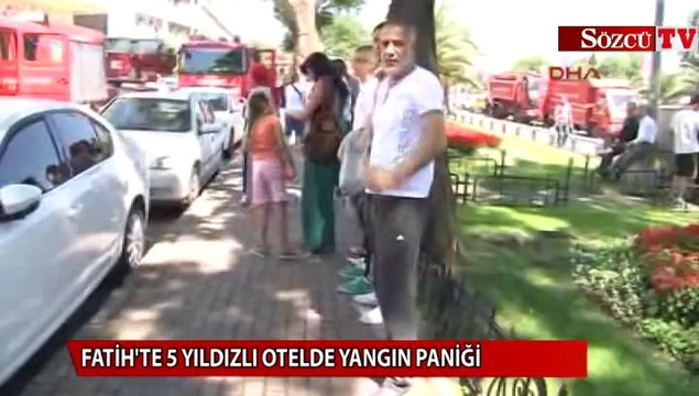 5 yıldızlı otelde yangın paniği