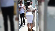 Kim Kardashian Flashes her Bra