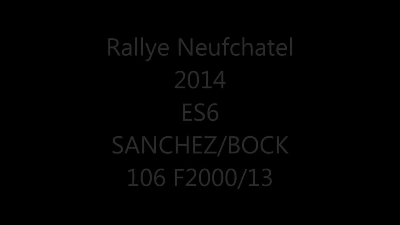 Rallye Neufchatel 2014 ES6 SANCHEZ/BOCK