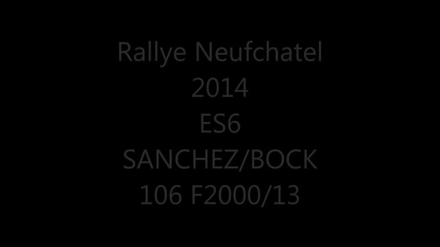 Rallye Neufchatel 2014 ES6 SANCHEZ/BOCK