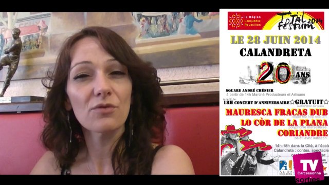 La Calandreta de Carcassonne fête ses 20 ans lors de Total Festum samedi 28 juin de la Cité au square André Chénier :