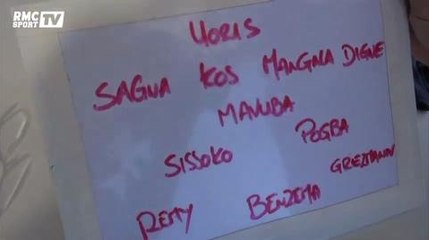 Football / La compo de Luis Fernandez pour Équateur - France - 24/06