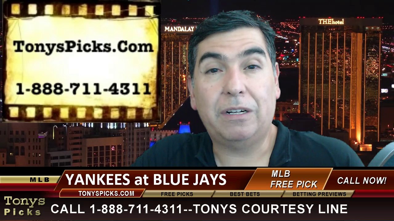 MLB Pick Toronto Blue Jays vs. New York Yankees Odds Prediction Preview 6-24-2014