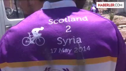 Bisikletli aktivistler, Cilvegözü Sınır Kapısı'na ulaştı -