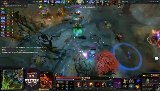HyperX D2L Western Challenge Playoffs - Fnatic vs Na'Vi (Game 2)