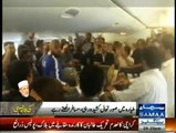 Exclsuive Inside view of Tahir Qadris plane show how passangers were frustrated  when Qadri refused to come out of plane