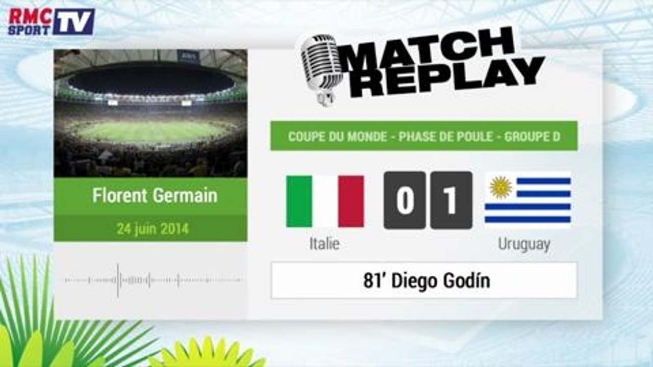 Italie - Uruguay : Le Match Replay avec le son RMC Sport !