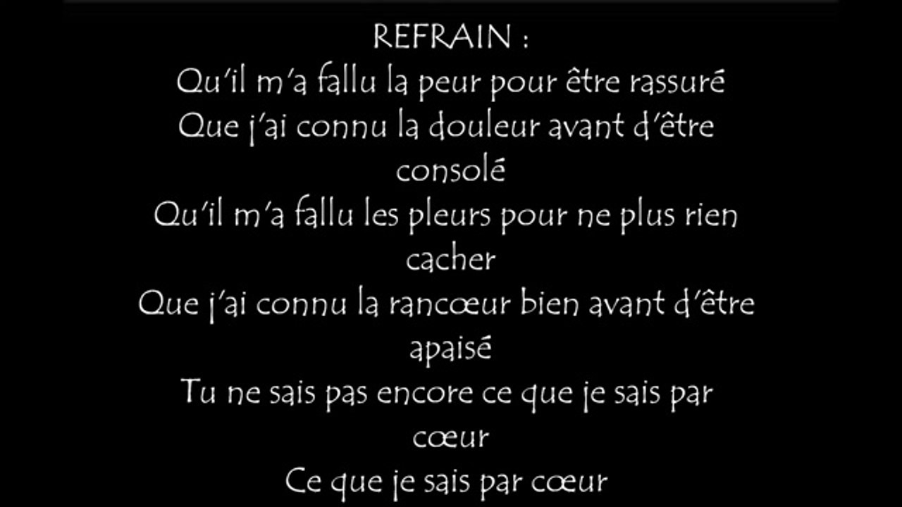 Emmanuel Moire - Beau malheur (Lyrics / Paroles)
