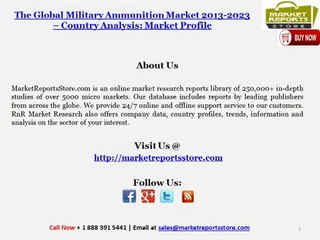 Global Military Ammunition Market 2014 – Country Analysis