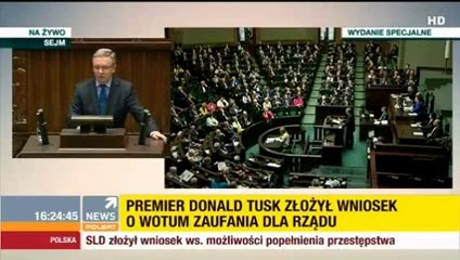 Afera podsłuchowa-Wystąpienie posła Krzysztofa Szczerskiego (PiS) w sejmie RP