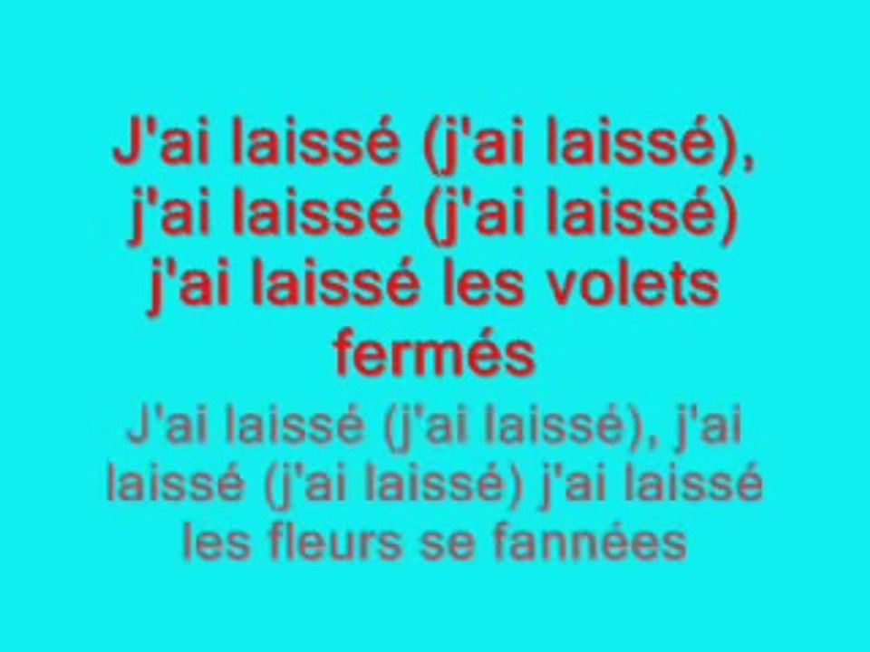 Christophe Maé - J'ai laissé (Lyrics / Paroles)