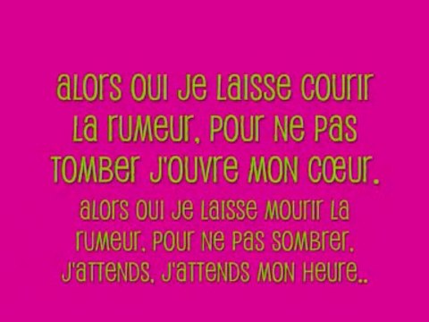 Christophe Maé - La rumeur (Lyrics / Paroles)