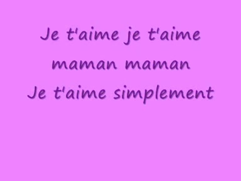 Christophe Maé - Maman (Lyrics / Paroles)
