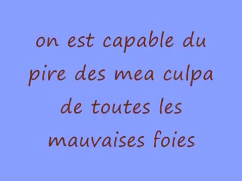 Christophe Maé - Parce qu'on ne sait jamais (Lyrics / Paroles)