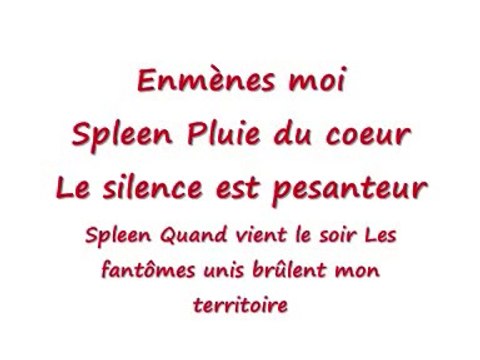 Christophe Maé - Spleen (Lyrics / Paroles)