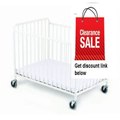 Best Price Foundations StowAway Folding Compact Size Crib with Mattress Review