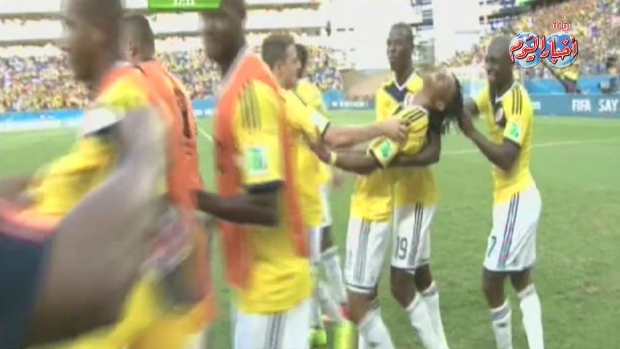 هدف كولومبيا في اليابان من ضربة جزاء