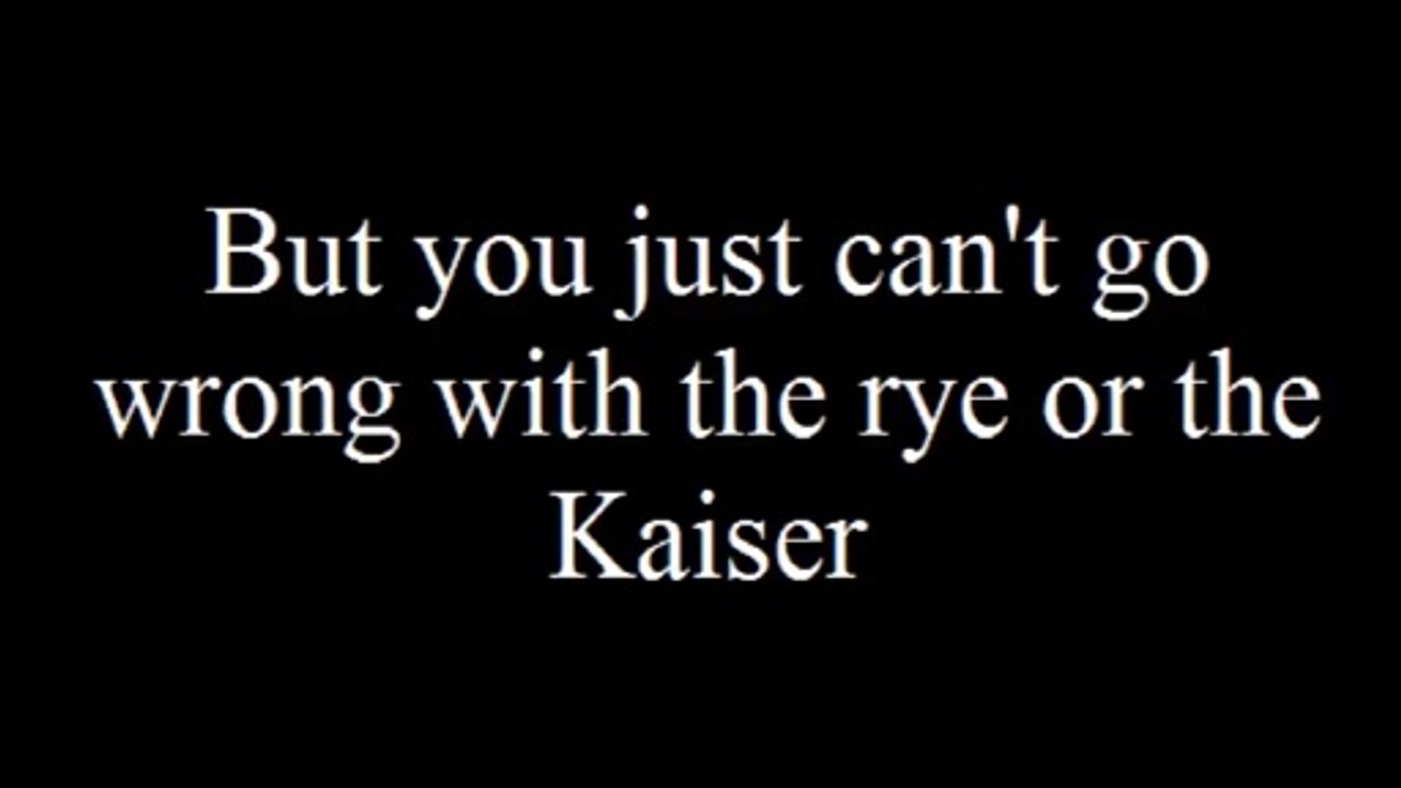 Weird Al Yankovic Rye or the Kaiser with Lyrics (Eye of the Tiger Parody)