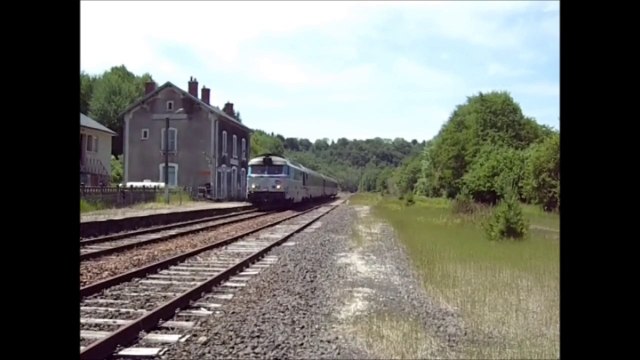 INTERCITES 4492 , LE VENTADOUR passe BOURG-LASTIC-MESSEIX, 21.06.2014, VIDEO-DOUBLE, analogique & numérique.