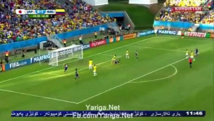 هدف تعادل اليابان في مرمى كولومبيا