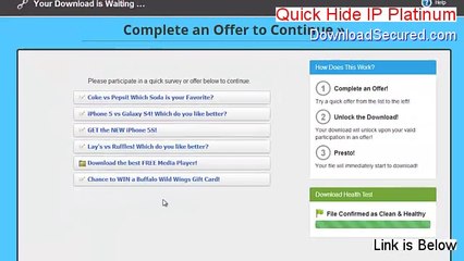 Quick Hide IP Platinum Download (Download Trial 2014)