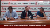 Icaro Sport. Rimini Calcio: la conferenza di De Meis, Brasini e Conti