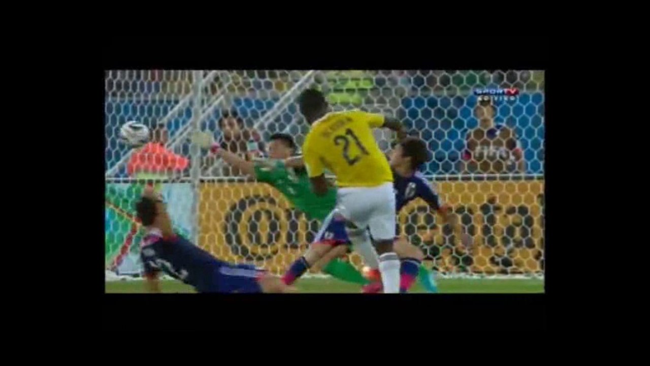هدف كولومبيا الثالث في مرمى اليابان