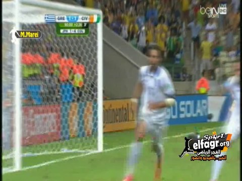 ملخص مباراة اليونان 2 - 1 كوت ديفوار | تعليق عصام الشوالي
