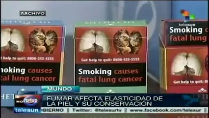 Fumar afecta elasticidad de la piel y su conservación