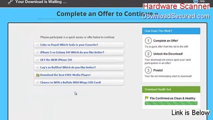 Hardware Scanner Free Download (Free of Risk Download 2014)