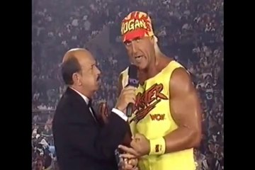 WCW World War 3 1995 Hulk Hogan Interview