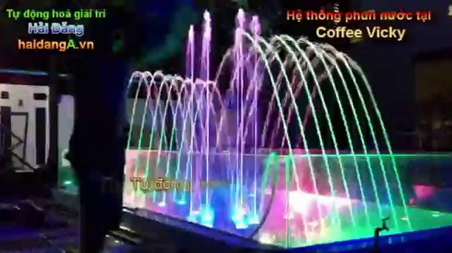 Đài phun nước nghệ thuật, nhạc nước tại quán Coffee Vicky - Biên Hòa - Đồng Nai