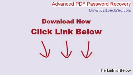 Advanced PDF Password Recovery Free Download [Instant Download]