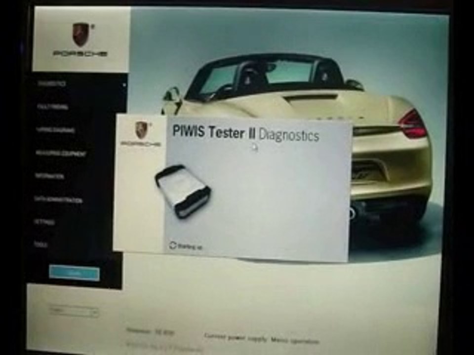 Using Porsche Piwis Tester II Diagnose Porsche Cayenne