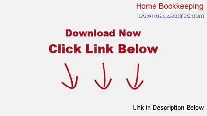 Home Bookkeeping Download (Instant Download)