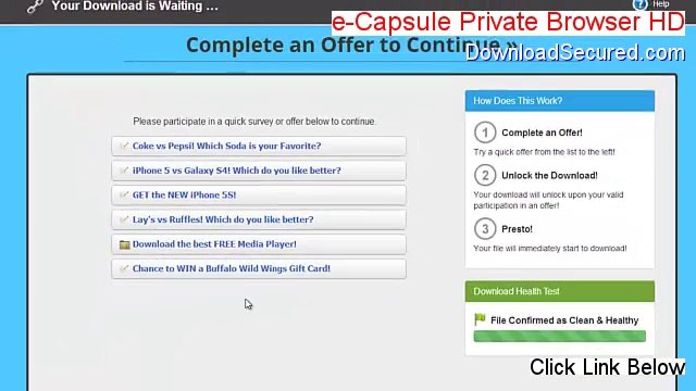 e-Capsule Private Browser HD Download [Risk Free Download]